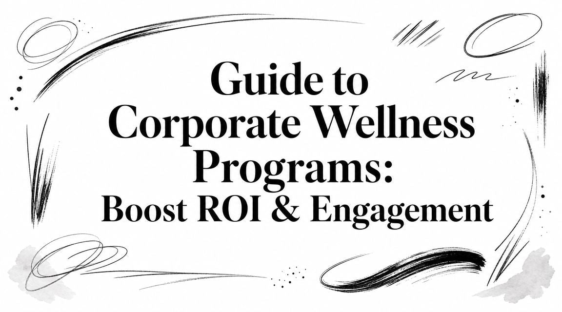 Guide to Corporate Wellness Programs: Boost ROI & Engagement