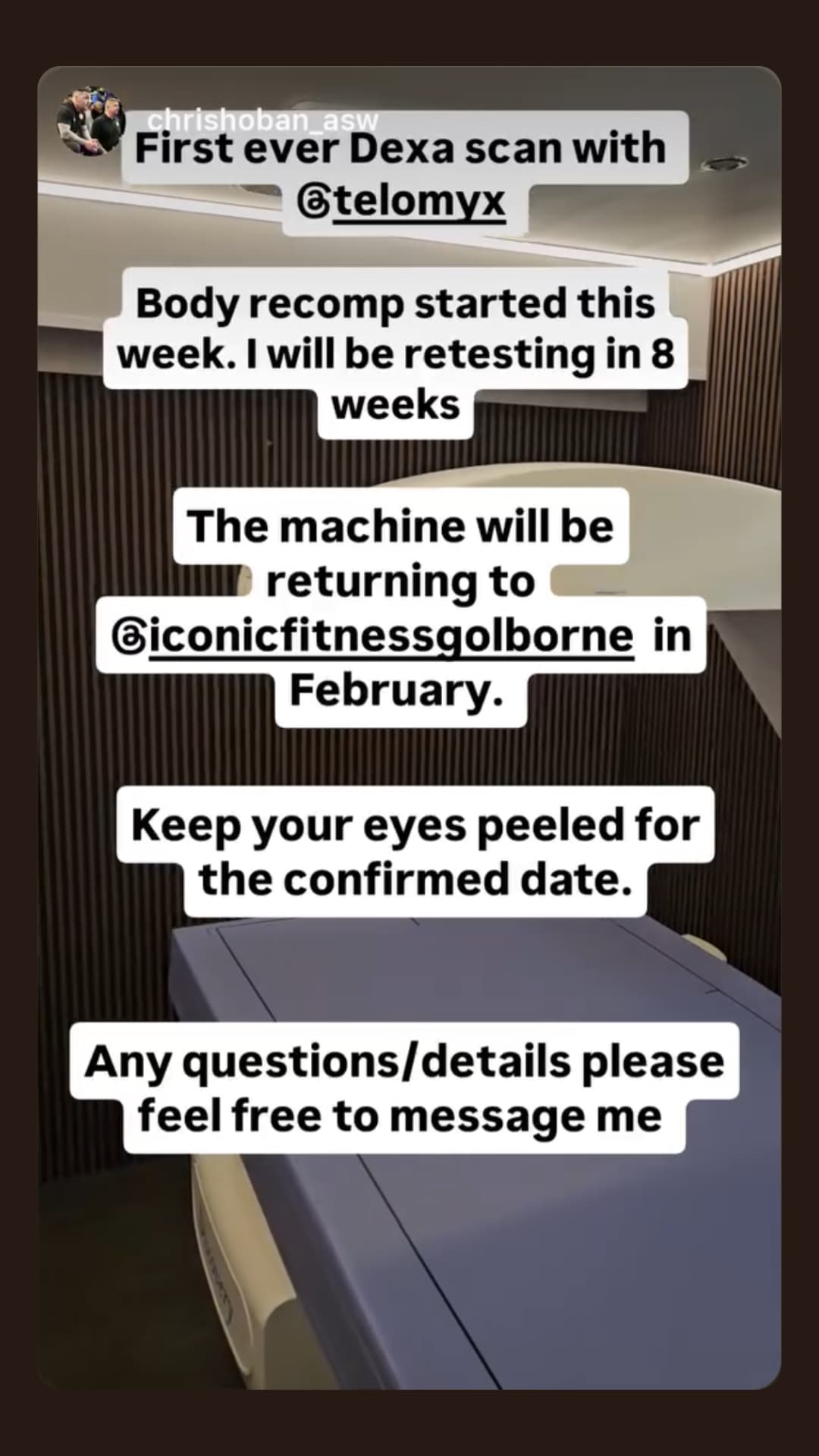 TELOMYX DEXA scan client story