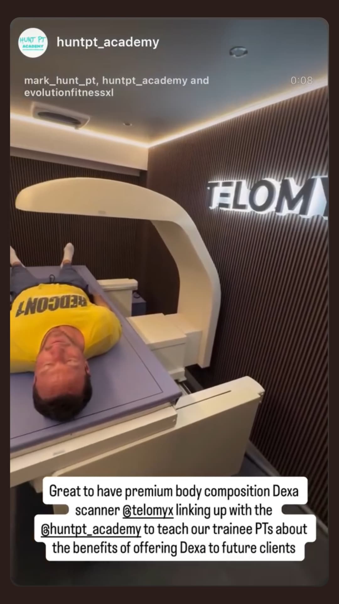 TELOMYX DEXA scan with Hunt PT