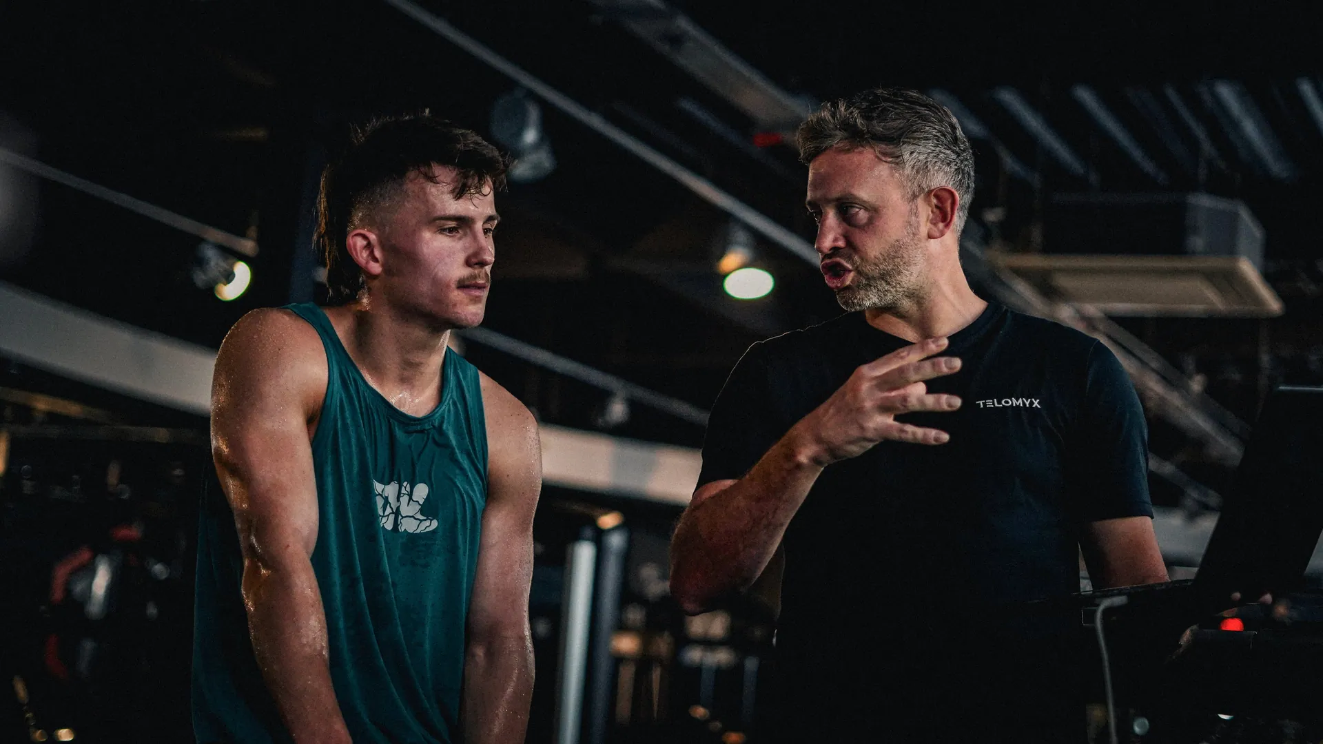 A Telomyx specialist explaining the results of a VO2 Max test