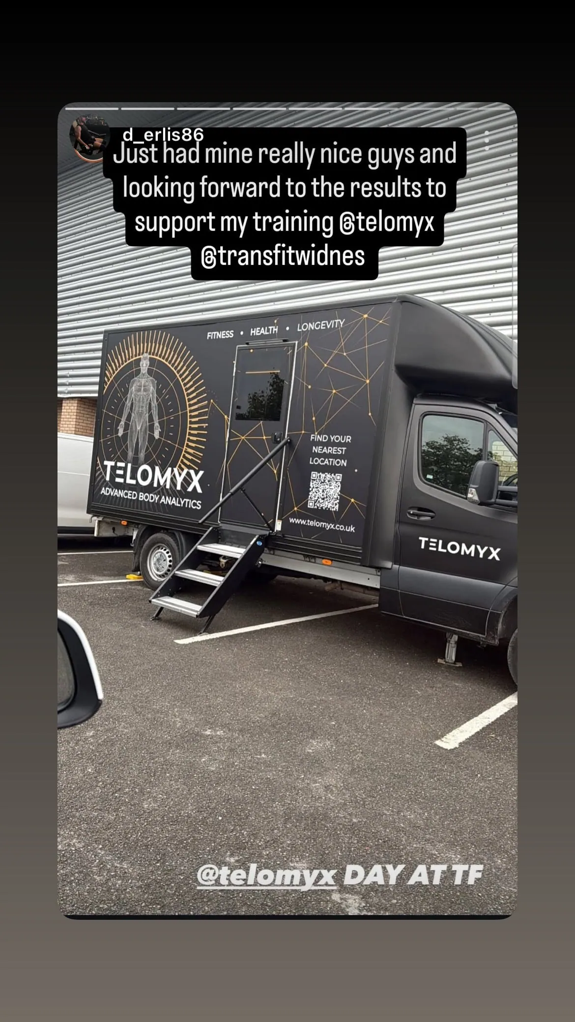 TELOMYX testing day at TransFit, Widnes